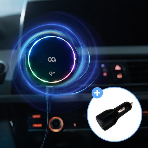 오아 퀵착M Qi2 맥세이프 차량용 핸드폰 휴대폰 무선 충전기 거치대 시거잭 포함 아이폰 갤럭시 마그네틱