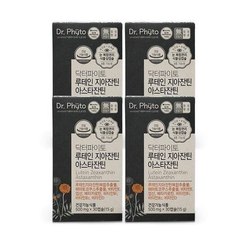 기타브랜드 닥터파이토 루테인 지아잔틴 아스타잔틴 500mg x 30캡슐 4개  Ss_P393141210