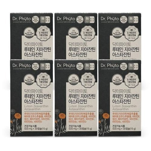기타브랜드 닥터파이토 루테인 지아잔틴 아스타잔틴 500mg x 30캡슐 6개  Ss_P393141213