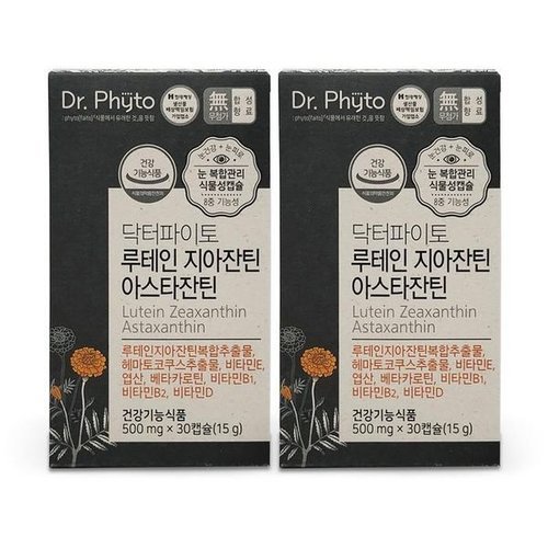 기타브랜드 닥터파이토 루테인 지아잔틴 아스타잔틴 500mg x 30캡슐 2개  Ss_P393141208