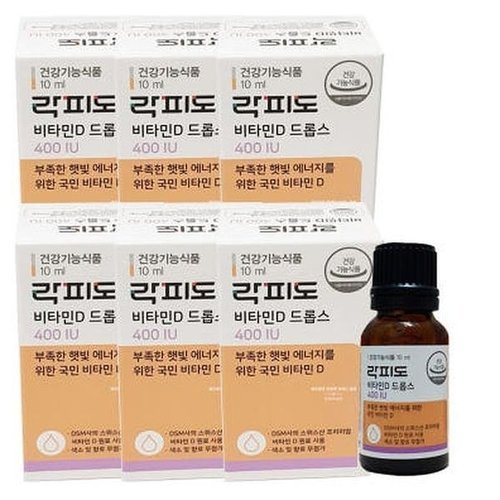 기타브랜드 락피도 비타민D 드롭스 400IU 10ml 6병총60ml AD_P429199825