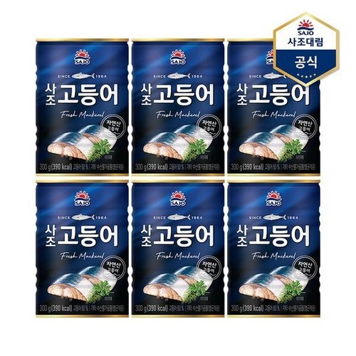 사조대림 고등어 300g X 6캔_P369382467