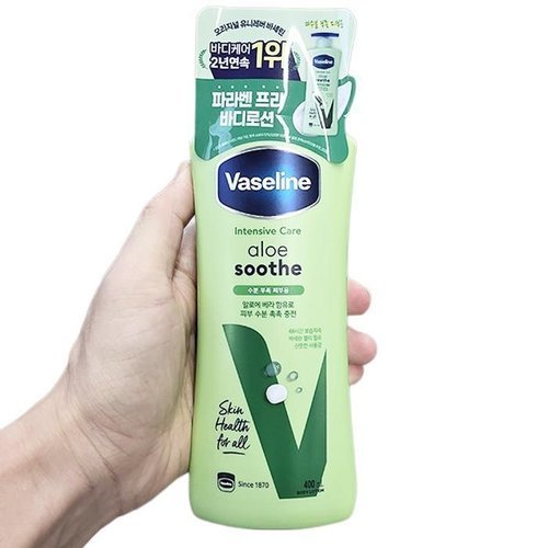셀러허브 1 바세린 인텐시브 케어 알로에 수드 로션 400ml x 1개 pp801571 (51638635)