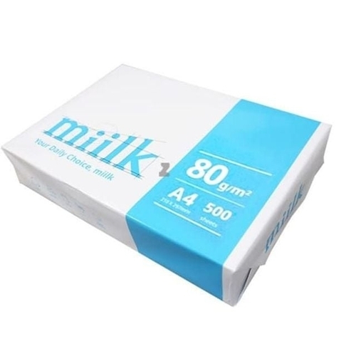 기타 A4컬러용지 밀크 A4용지 프린터 80g 복사 용지 500매 1권 컬러복사용