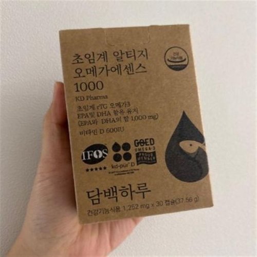 기타브랜드 담백하루 초임계 알티지 오메가3 에센스 1000 30캡슐 x 2개_P407914807