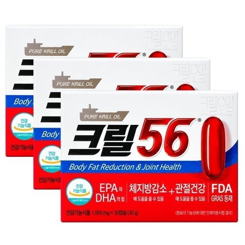 펄세스 크릴오일 크릴56 1000mgX30캡슐X3팩_P401623365