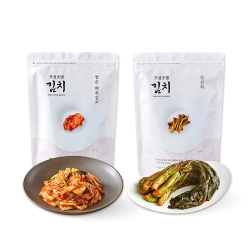 신세계푸드 온라인 조선호텔 썰은배추김치 1kg+갓김치 1kg_P414734058