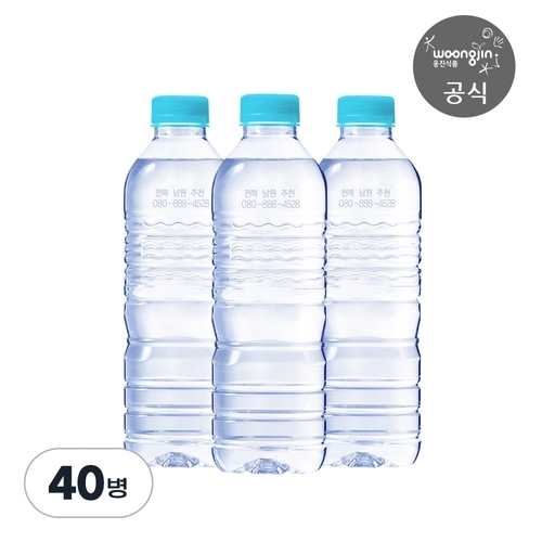 웅진식품 웅진 가야G워터 무라벨 500ml X 40병