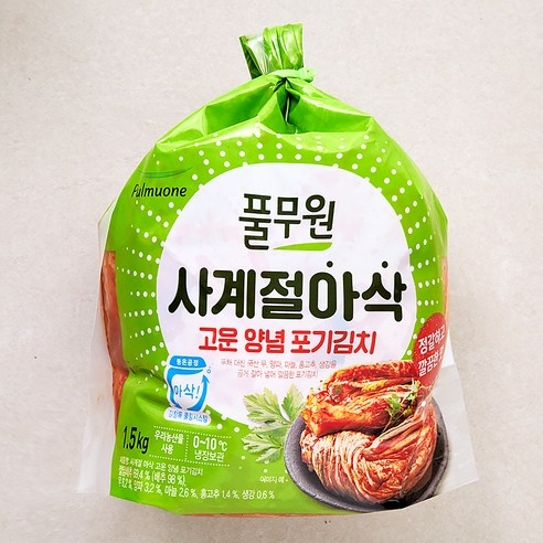 풀무원 생산직송 일년 내내 아삭하고 시원한 사계절 아삭 포기김치... 풀무원 생산직송 일년 내내 아삭하고 시원한 사계절 아삭 포기김치 10kg