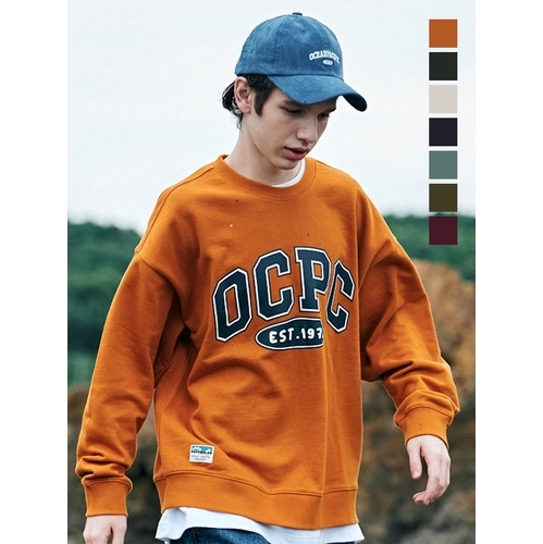 원더플레이스 오션퍼시픽(OCEAN PACIFIC) ] 남녀공용 면100 OCPC 아트웍 프린트 스웨트 티셔츠