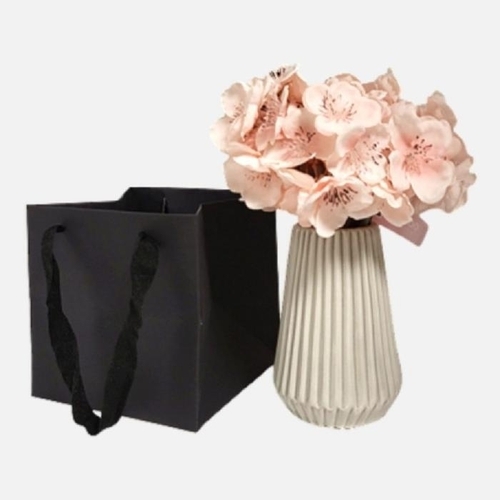 패션플러스 [올댓팩토리] 정사각형 쇼핑백 블랙 미니 (10466291A)