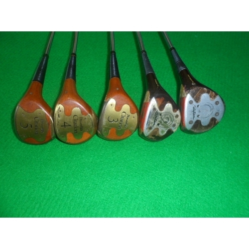 [중고] 기타 PowerBilt Citation Persimmon 감나무 스틸샤프트 12345 나무우드5개