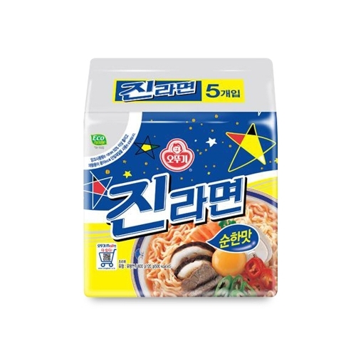 오뚜기 진라면 순한맛 멀티팩 (120g x 5개) x 8팩 /총 40봉지