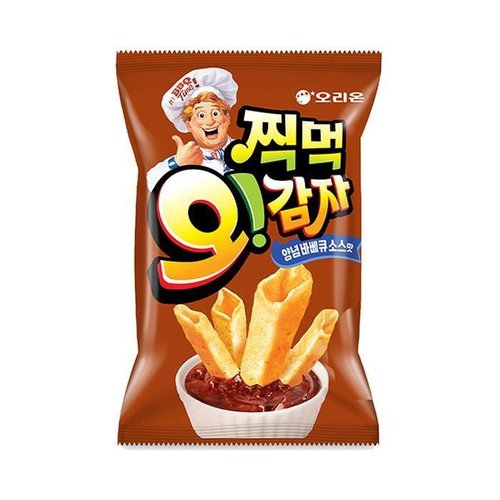 셀러허브 식품 오리온 오감자 찍먹 양념바베큐소스맛 136g 7개