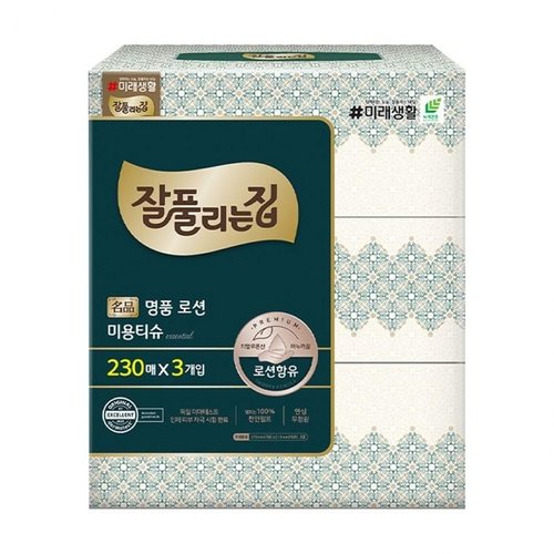 오티마트 잘풀리는집 명품 로션티슈 오리진 230매 x 3개입