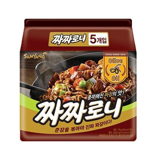 셀러허브 1 [XBH903OM_47]삼양 짜짜로니 멀티 140gX5봉 라면 봉지라면