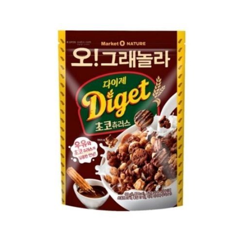 셀러허브 식품 오리온 오그래놀라 다이제 초코 츄러스 시리얼 300g (50148468)