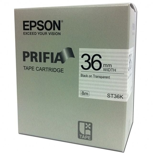 VY협력업체 브이와이 [VC70698N]브라더 라벨테이프 ST36K.36mm/투명/흑글씨.1개