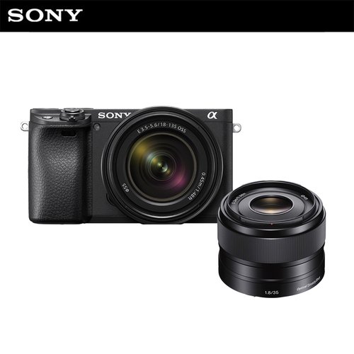 소니 카메라 A6400M (SEL18135) + SEL35F18 단렌즈 패키지 / 미러리스 알파