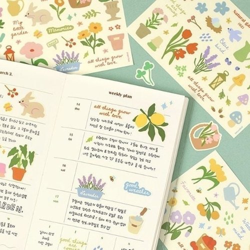 브이와이 VCL40482]가드닝 문구사무용품 스티커 문구 학용품21871693643542