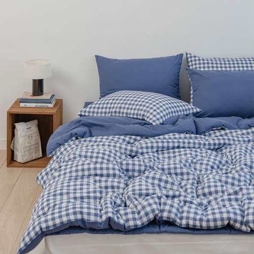 셀러허브 생활리빙 코지네스트 부드러운 순면 이불 에반 워싱 사계절 차렵이불 SS