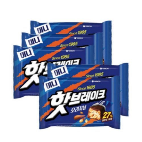 셀러허브 식품 오리온 핫브레이크 미니 오리지널 416g 5개