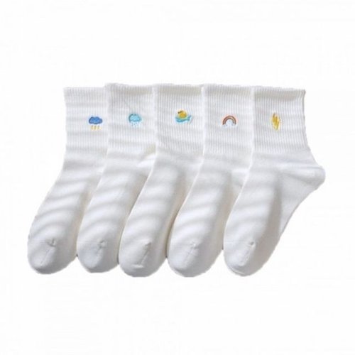 엄지척 날씨 인기 오늘의 데일리 양말 5켤레 친구 커플 선물