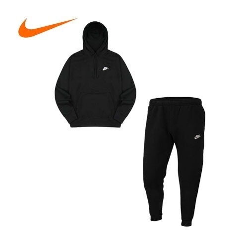 [나이키][나이키] 나이키 츄리닝 세트  CZ7858-010 조거후드세트 블랙
