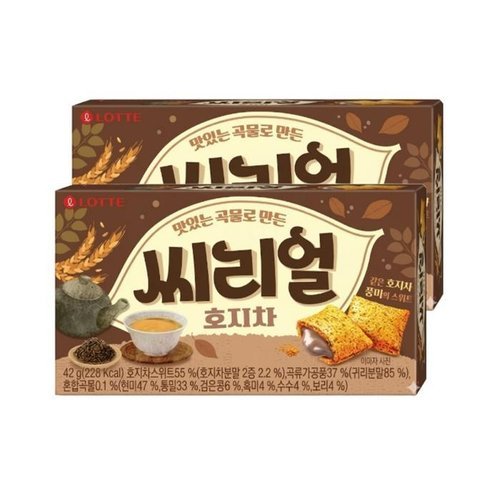 셀러허브 식품 롯데 씨리얼 호지차  42g x 2개 (50148453)