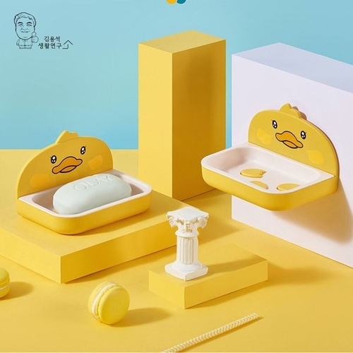 WINE&QOK 와인앤쿡베베덕 감성 비누받침대 비누케이스 욕실 벽부착 비누곽_P395466857