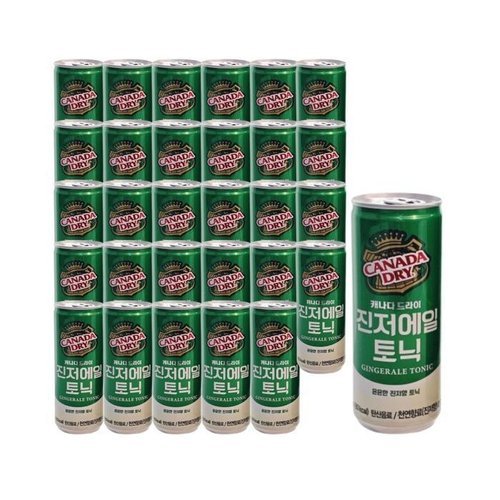 셀러허브 식품 캐나다 진저에일 토닉 250ml x30캔 탄산수 탄산음료 (52728217)