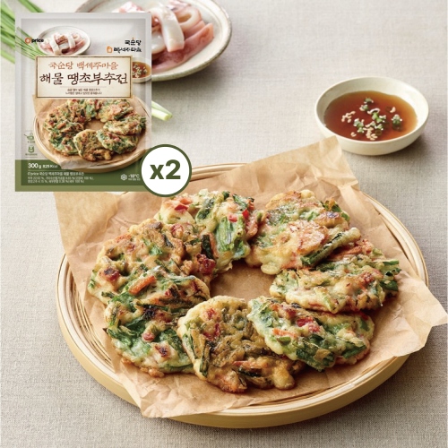 기타 T [국순당 백세주마을] 바삭하게 구운 한입 해물땡초부추전 300g*2팩