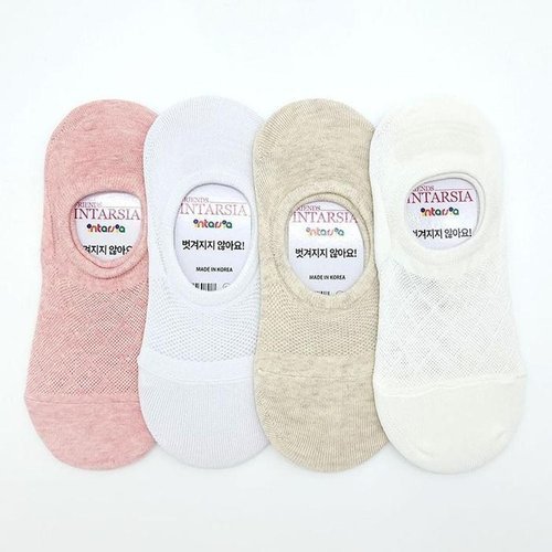 셀러허브 1 [HYD6GH54_56]여름양말 발등메쉬 여자양말 4켤레묶음