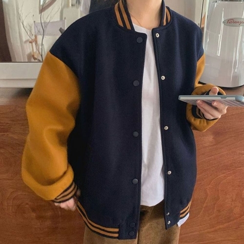 기타 캐주얼 여성 겨울 나들이 패션 기모 야구 점퍼 자켓 (HSJ-WD45680)