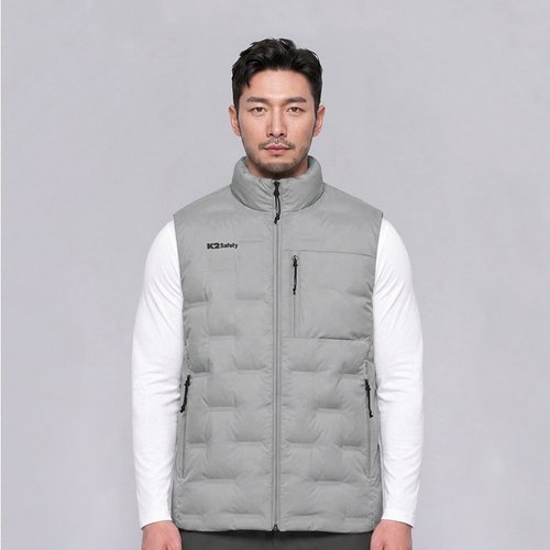케이투세이프티 K2 세이프티 입는 히터 하이브리드 발열 조끼 2 라이트그레이