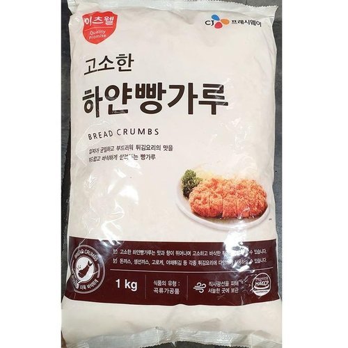 셀러허브 1 [XBH76185_47]빵가루 이츠웰 1K X6 빵가루마른 빵가루 밀가루