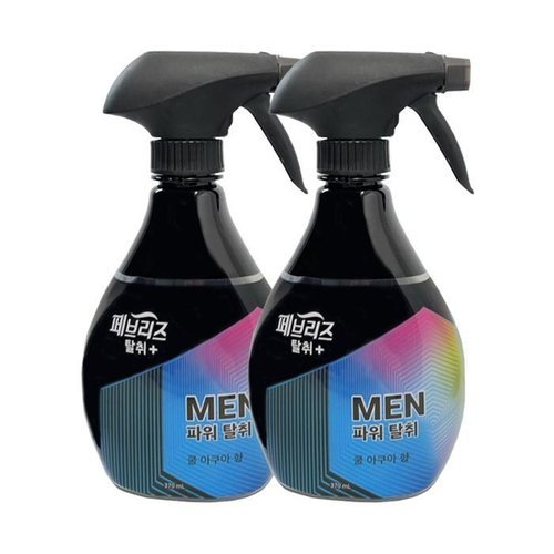 셀러허브 1 페브리즈 포맨 쿨 아쿠아향 용기 370ml x2 /섬유탈취제/냄새제거