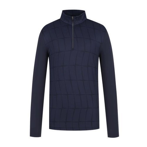 [팬텀][팬텀] [팬텀골프]남성 패턴 프린트 냉감 소매 반집업 긴팔티셔츠 211D1TH010NA