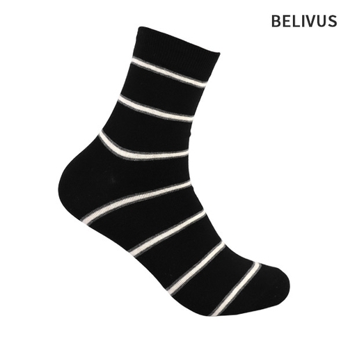 [빌리버스][빌리버스] 빌리버스 남성 양말 장목 양말 스트라이프 캐주얼 삭스 BRSC001