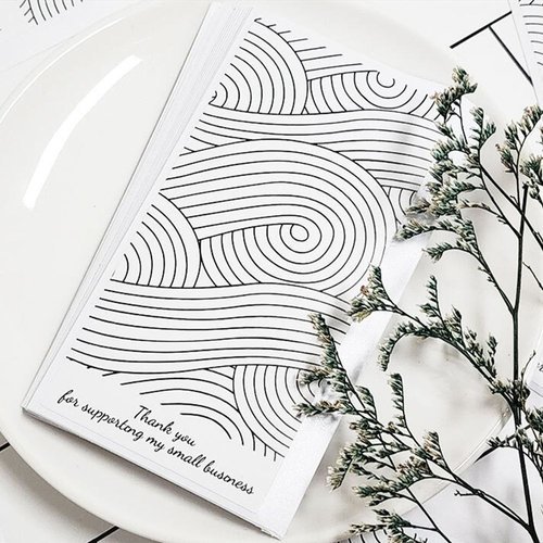 브이와이 [VCMPEQQ0]감각적인 감사실링스티커 기하학포장스티커 50매