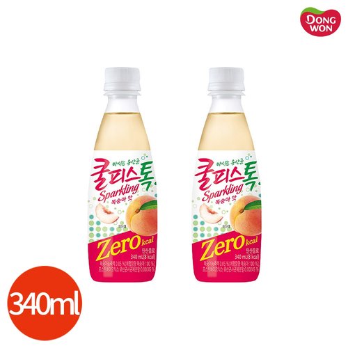 기타 동원 쿨피스 톡 제로 복숭아 340ml x 24개