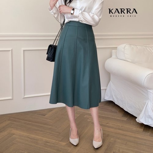 [카라][카라] KARRA 뉴레더플레어스커트A3F0540