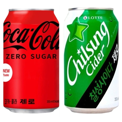 코카콜라 제로 355ml24캔+칠성사이다 제로 355ml24캔