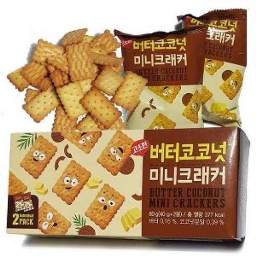 [셀러허브 패션][JHO36Q75_52EF]버터쿠키 코코넛 미니 크래커 40gX2봉 80g