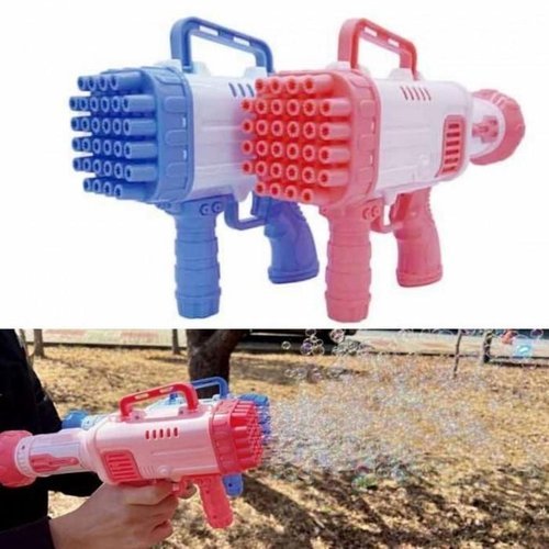 셀러허브 1 JU KC인증 비눗방물 무한 발사 32구 게틀링 버블건 바주카 비누방울 비눗방울 총 캠핑 물놀이