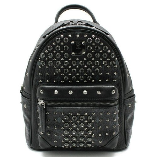 MCM [중고] 기타 (중고명품) MCM 엠씨엠 MWK6SVI86 블랙 비세토스 스타크 스터드 미니 백팩 5821722
