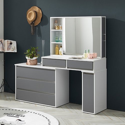 미아트 (착불) 미우드 히나 900 B 3단 서랍 화장대 세트