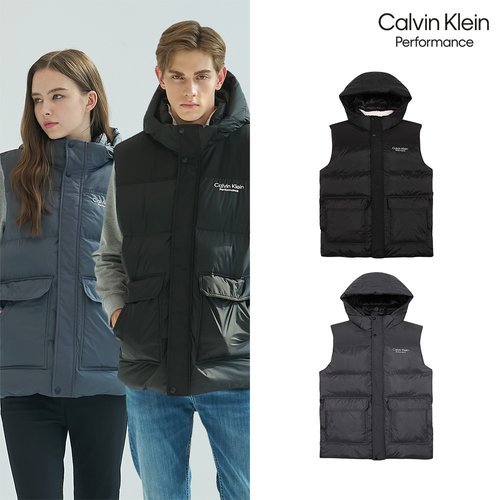캘빈클라인 (초특가) 캘빈클라인 후드 패딩 베스트 1종(컬러 택 1)