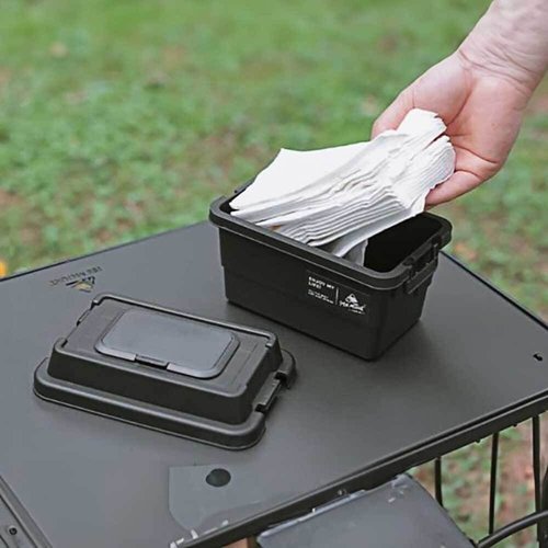베프몰 블랙 nA011F1D550 캠핑 미니 수납 박스 캠핑수납 물티슈 커버