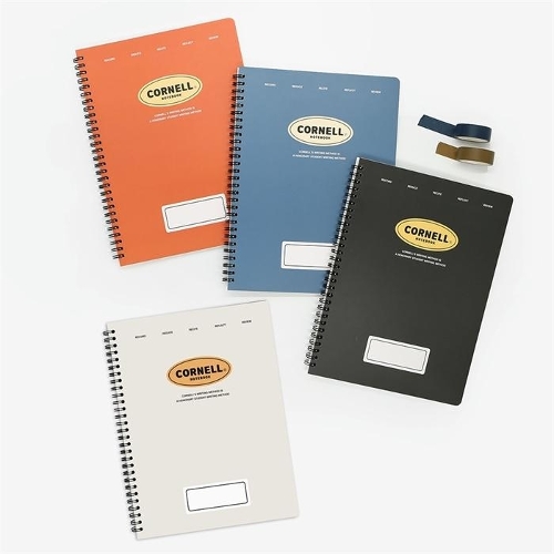 셀러허브 생활리빙 [핑크풋] 컬러 코넬 노트 대학 라인 필기 신학기 노트